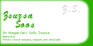 zsuzsa soos business card