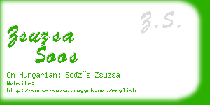 zsuzsa soos business card